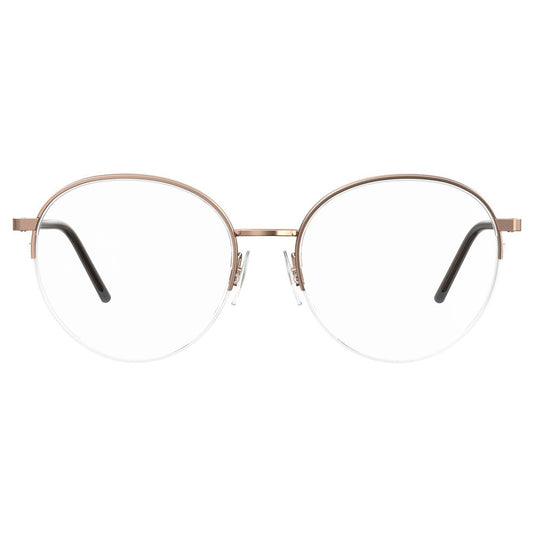 Love Moschino Gold Metal Frames - Women's Mosschino MOL569-DDB glasses in gold copper with metal frame, size 52/17/140mm.