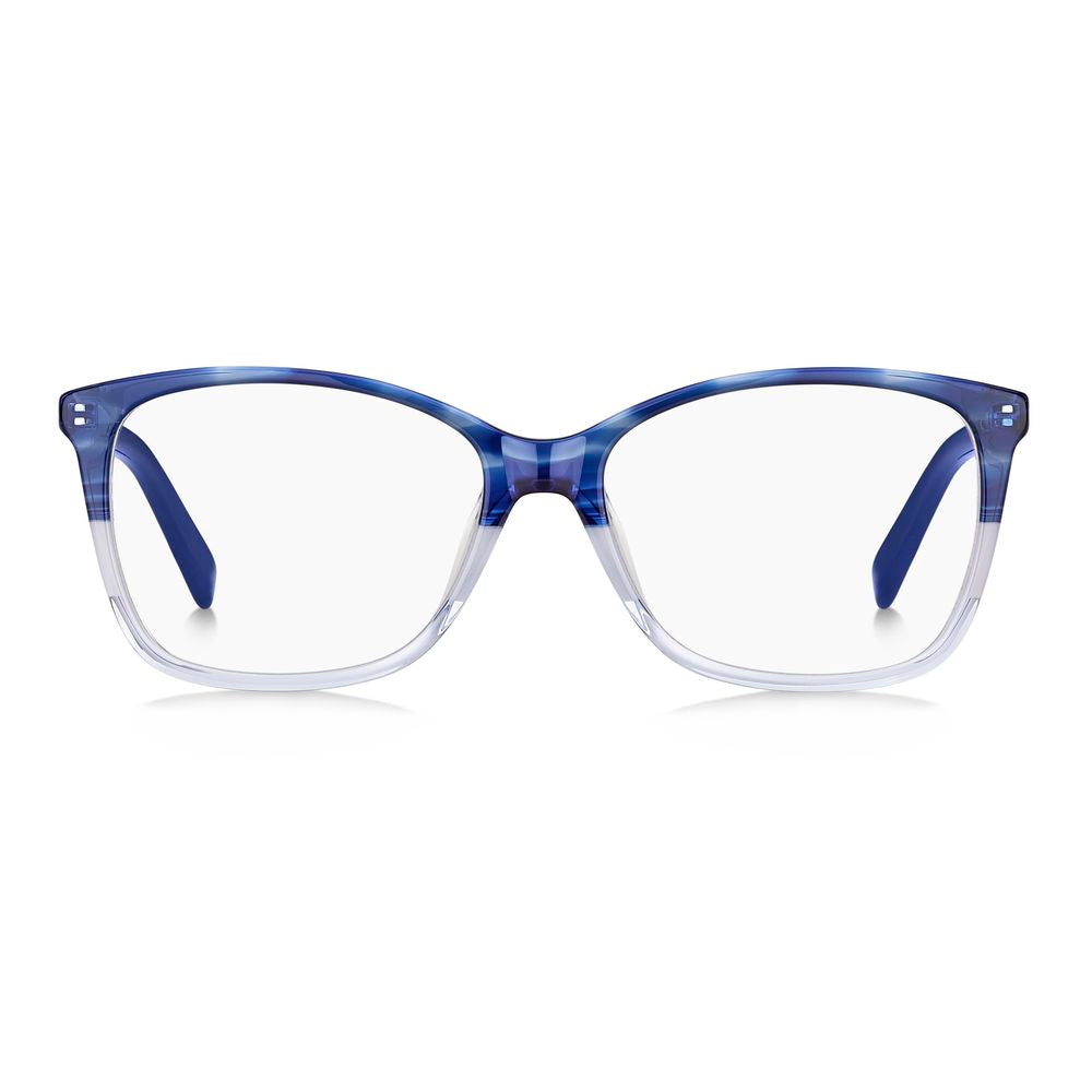 M Missoni Blue Acetate Frames for women, premium glasses model MMI-0010-38I with measurements 54/16/140 mm, stylish blue horn color.