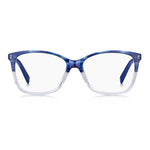 M Missoni Blue Acetate Frames for women, premium glasses model MMI-0010-38I with measurements 54/16/140 mm, stylish blue horn color.