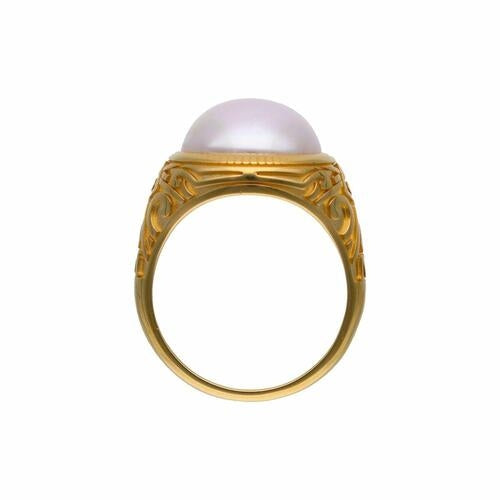 Gold ring with pearl design, MAJORICA JEWELRY Mod. 17217.07.1.917.010.1, elegant and ornate.