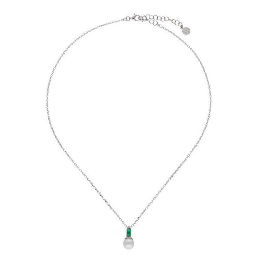 Alt Tag: MAJORICA JEWELRY Mod. 17270.01.2.N42.530.1 elegant pearl necklace with silver chain
