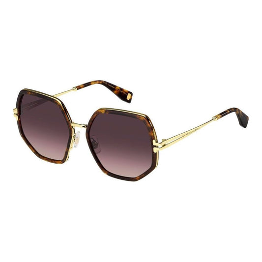 MARC JACOBS MOD. MJ 1089_S sunglasses for ladies, metal frame with tortoise shell pattern, hexagonal shape with gradient lenses.