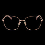 Front view of MAX MARA MOD. MM5077-H 56033 eyewear for ladies, featuring elegant gold metal frames on a black background.