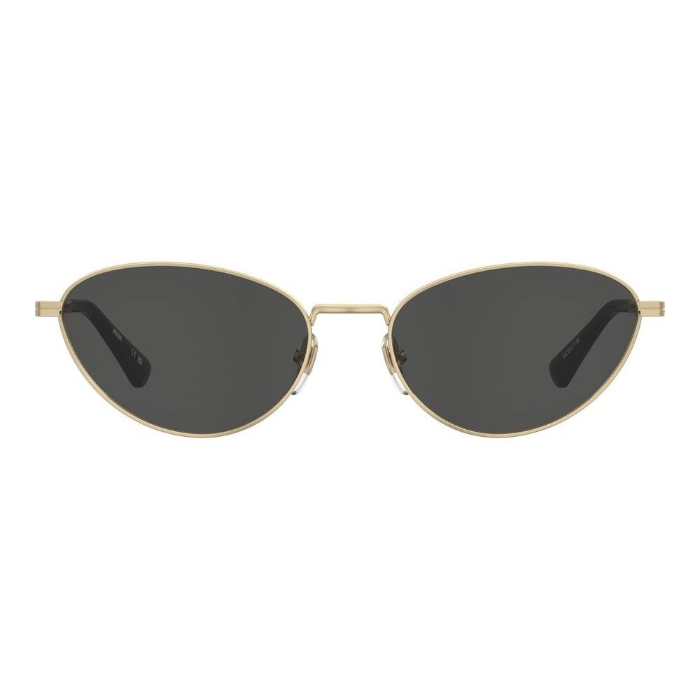 MOSCHINO MOD. MOS177_S lady's metal sunglasses with oval lenses, stylish eyewear for women.