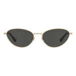 MOSCHINO MOD. MOS177_S lady's metal sunglasses with oval lenses, stylish eyewear for women.