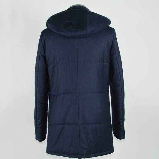Made in Italy Blue Wool Men's Jacket