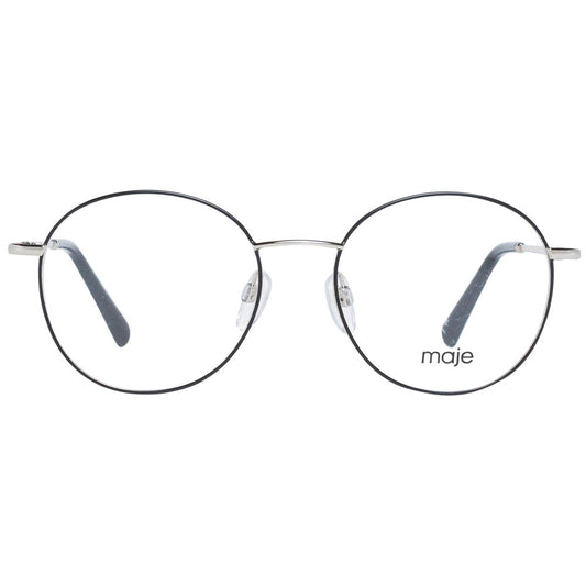 Maje Gold Women Glasses Frame with full-rim stainless steel design and demo lenses, size 50-17-140.
