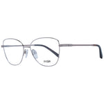 Maje Silver Women Glasses Frame with square stainless steel full-rim design, demo lenses, and 135mm temples. Includes branded case.