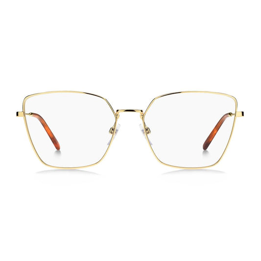 Marc Jacobs Gold Metal Frames with elegant design, 56/16/145mm, ideal for women, showcasing gold metal material and stylish temples.