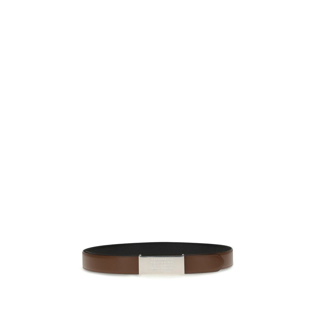 Margiela Brown Leather Regular Belt