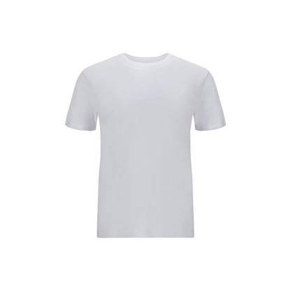 Margiela Multicolor Cotton T-Shirt with ribbed crew neck and monochrome pattern, versatile and stylish for any occasion.