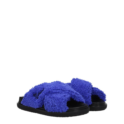 Marni Purple Fabric Slippers