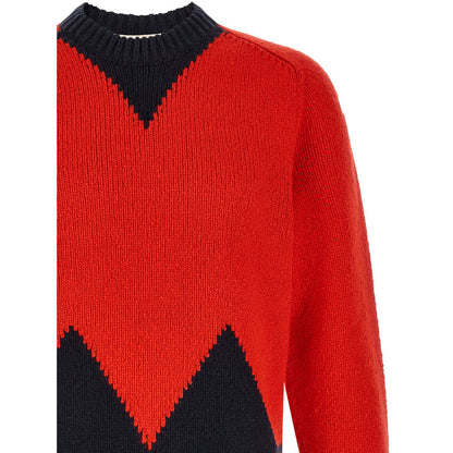 Marni Red Wool Cardigan