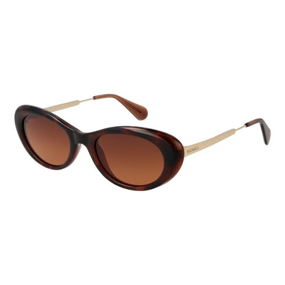 Max & Co Brown Stainless Steel Sunglasses with gradient lenses and full-rim style, 100% UVA/UVB protection, oval frame