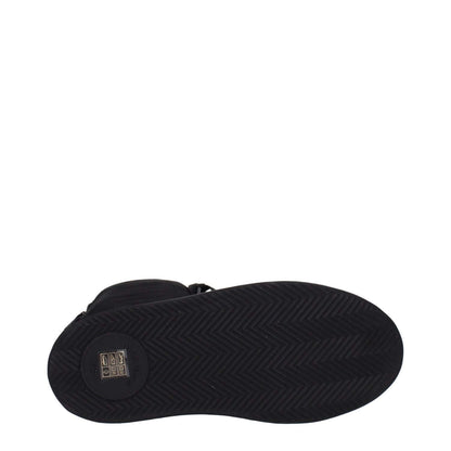 Max Mara Black Fabric Lace-Up Boots