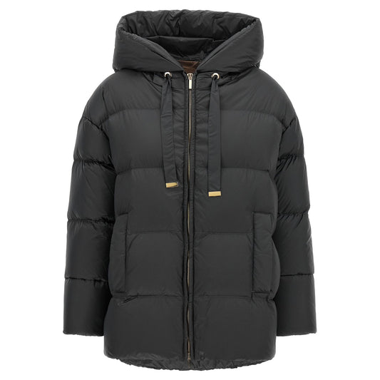 Max Mara Gray Polyamide Full-Length Jacket