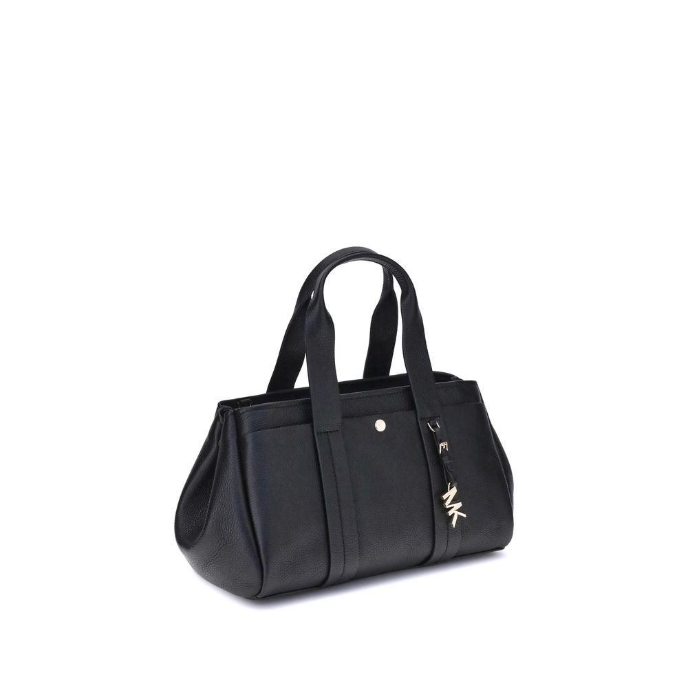 Front view with bag zipped and handles upright.