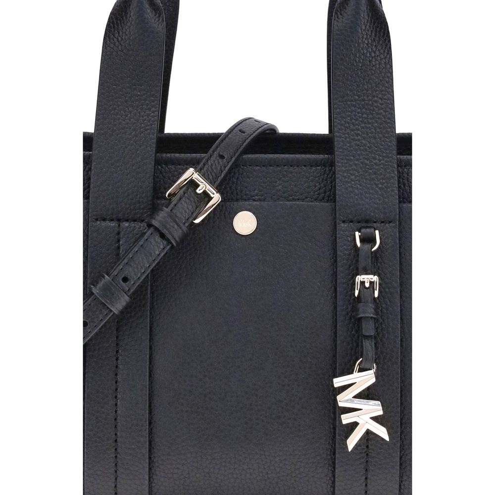 Front view with bag zipped and handles upright.