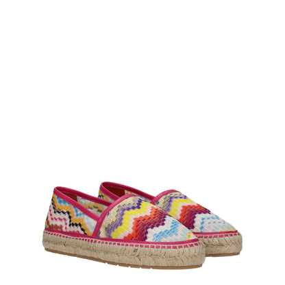 Missoni Multicolor Fabric Espadrilles 1728,75667636384,Espadrilles - Flats - Shoes,EU41/US11,Flats - Shoes,Missoni,Multicolor,New with tags,Shoes,Women
