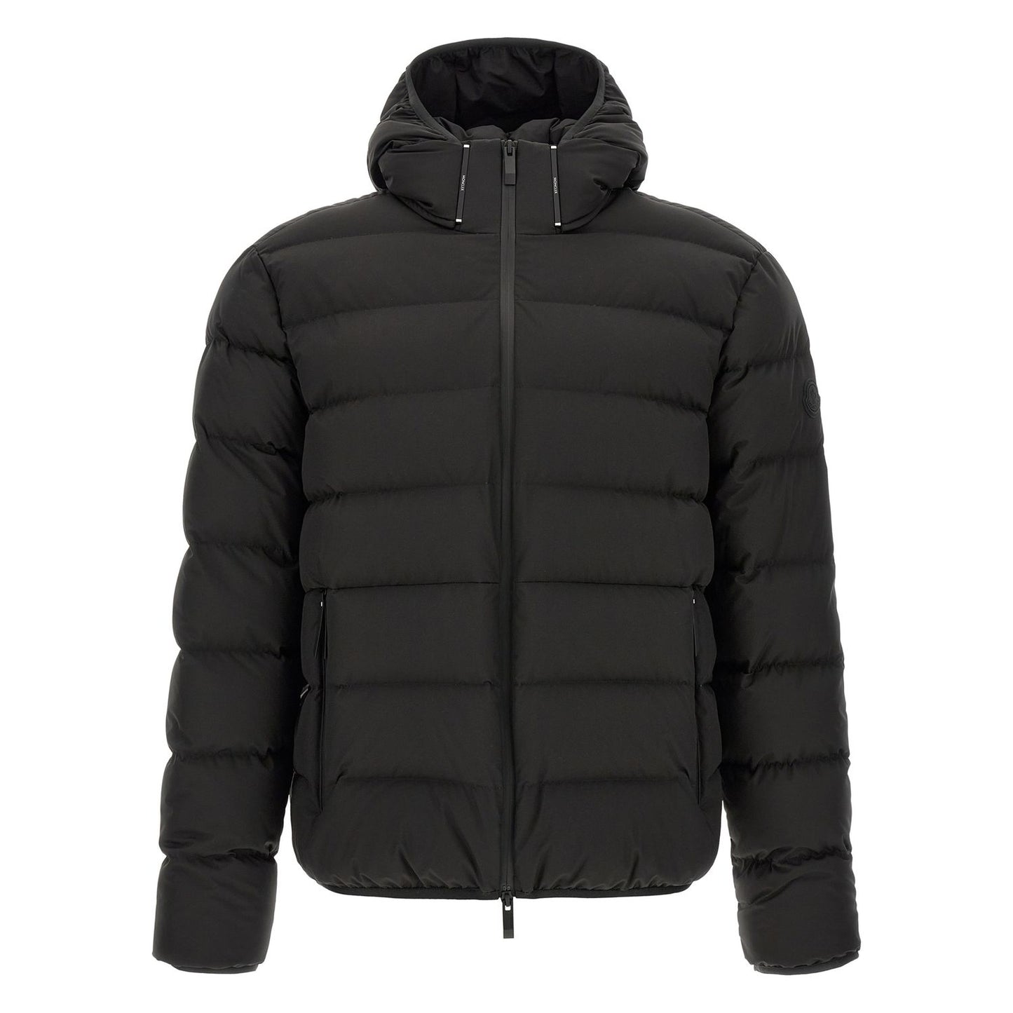 Moncler Black Polyester Full-Length Jacket