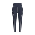 Moncler Grenoble Leggings featuring applied logo patches and plastic signature, designed for an active lifestyle, in slim fit technical fabric.