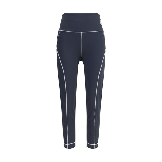 Moncler Grenoble Leggings featuring applied logo patches and plastic signature, designed for an active lifestyle, in slim fit technical fabric.