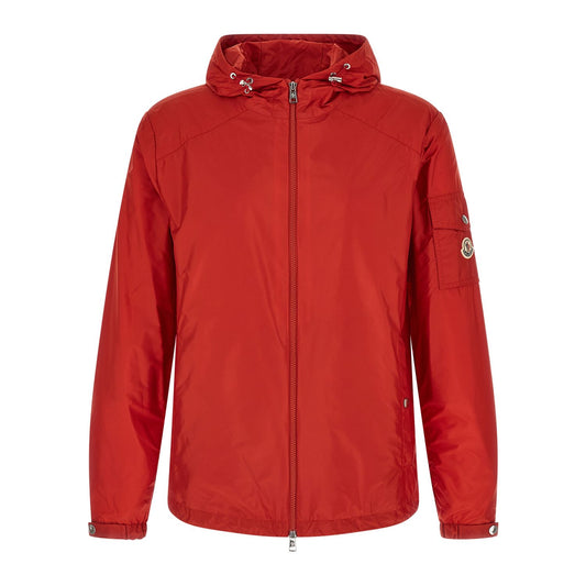 Moncler Red Polyamide Shell Jacket