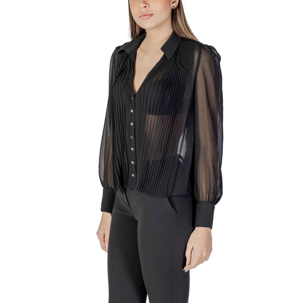 Morgan De Toi Black Polyester Blouse