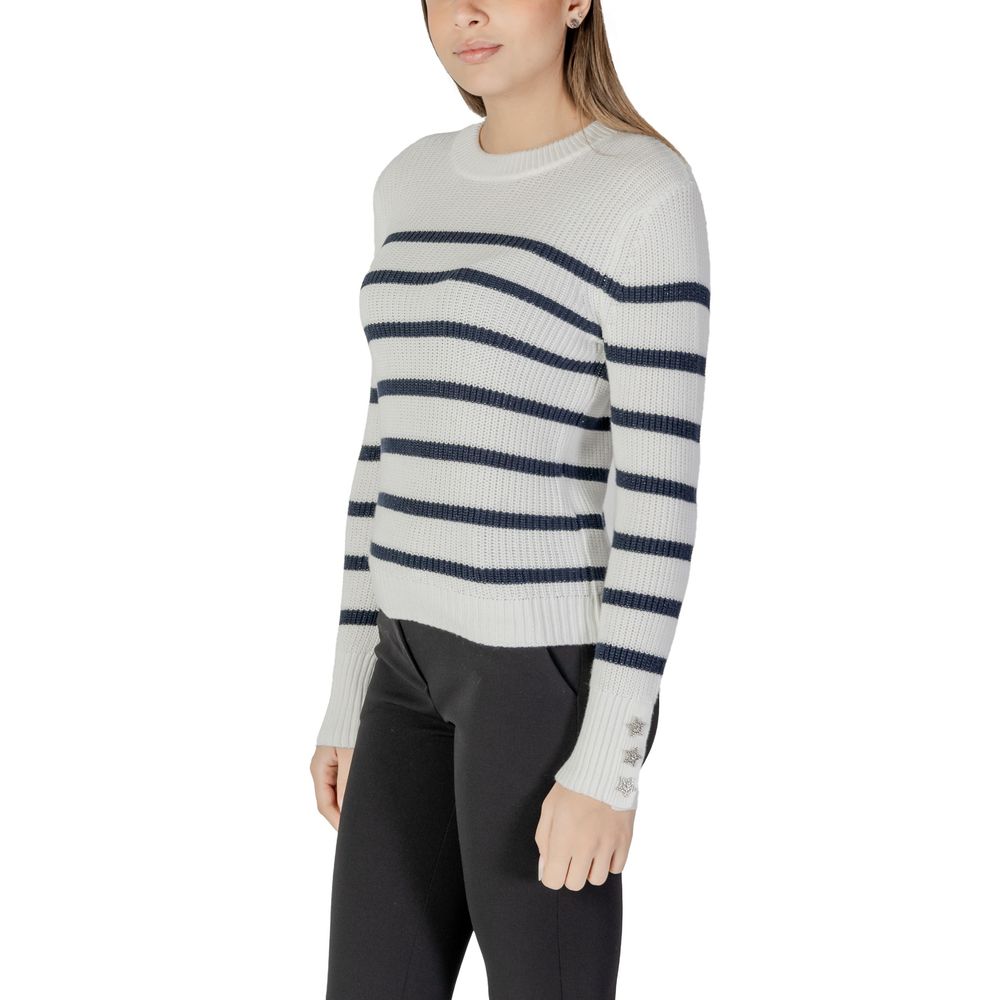 Morgan De Toi White Cotton Sweatshirt