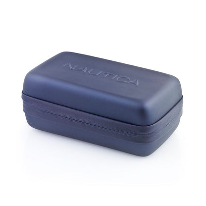 NAUTICA Mod. NAPSHG002 official watch box with zip closure, perfect for storing and protecting your quartz analog watch securely.