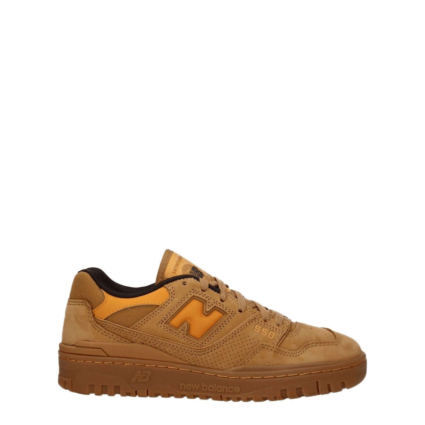 New Balance Brown Leather Sneakers, suede with aged effect, lace-up, rubber sole, round toe, casual style, Arizona Brown color