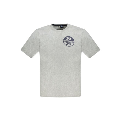 North Sails Gray Cotton Men's T-Shirt