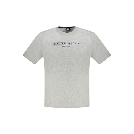 North Sails Grigio Cotton Men T-Shirt