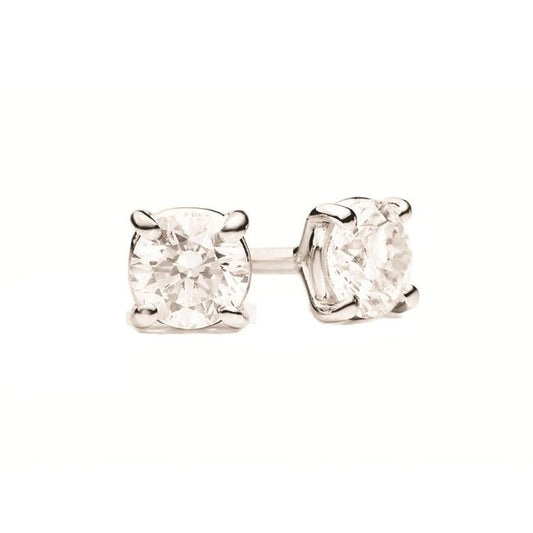 Luxury ORECCHINI RECARLO MOD. E29PX468_101 diamond earrings in white gold setting.