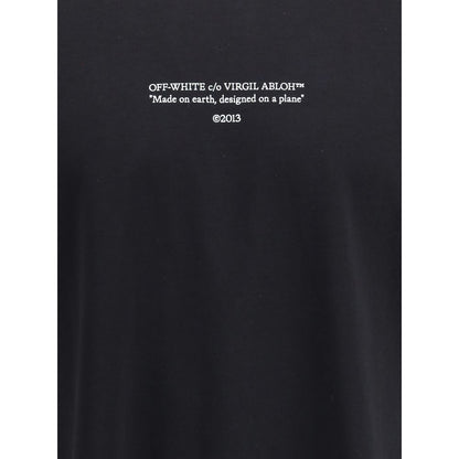 Off-White Black Cotton T-Shirt