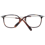 Omega Black Men Glasses Frame in black acetate and metal, full-rim rectangle style with demo lenses, perfect for modern fashion.