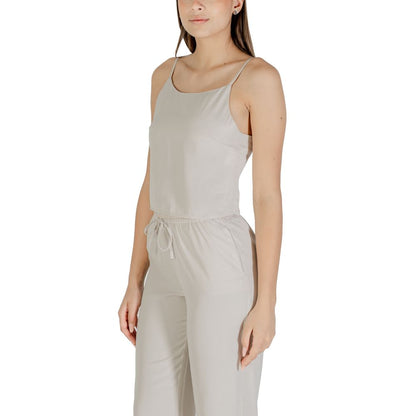 Only Beige Recycled Polyester Top