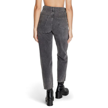 Only Gray Cotton Mom Jeans