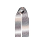 Only Gray Marabou Scarf, women's gradient-striped accessory, high-quality material blend for elegance and comfort.
