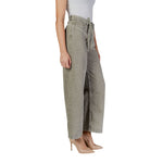 Only Green Cotton Bootcut Jean for women, Fall/Winter collection, 100% cotton material, side view with bootcut fit.