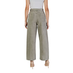 Back view of Only Green Cotton Bootcut Jean, women's fall/winter fashion, 100% cotton.