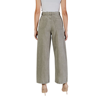 Only Green Cotton Bootcut Jeans