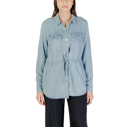 Only Light Blue Tencel Blouse