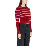 Only Red Nylon Sweater - Women's Fall/Winter Knitwear, 70% Nylon, 30% Acrylic fashion, stylish long-sleeve top.
