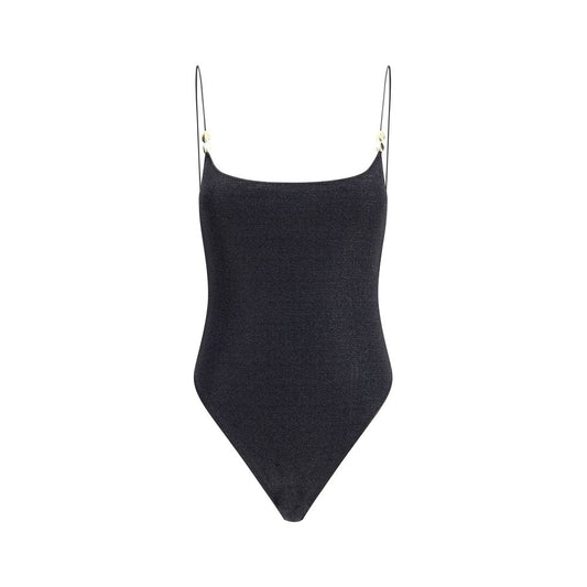 Oséree Black Polyamide One-Piece Swimsuit