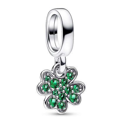 PANDORA JEWELRY Mod. 792751C01 green crystal clover charm