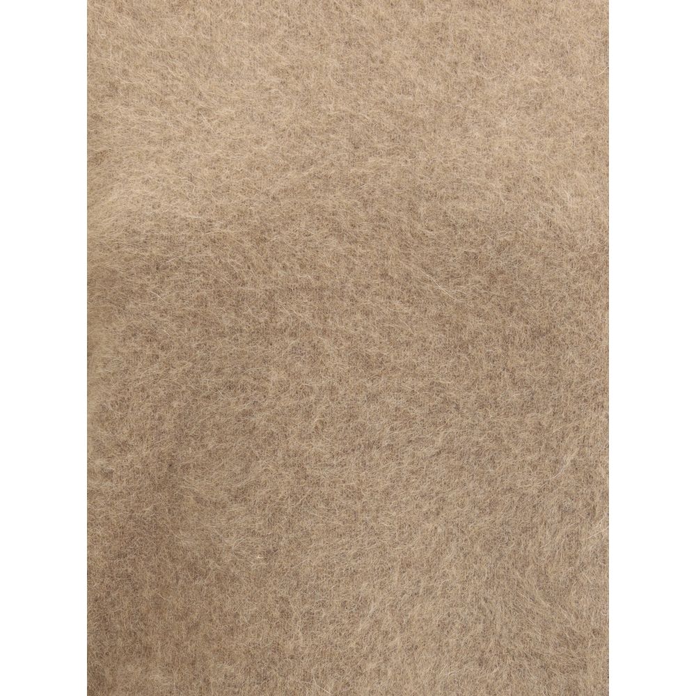 P.A.R.O.S.H. Beige Raccoon Fur Sweatshirt