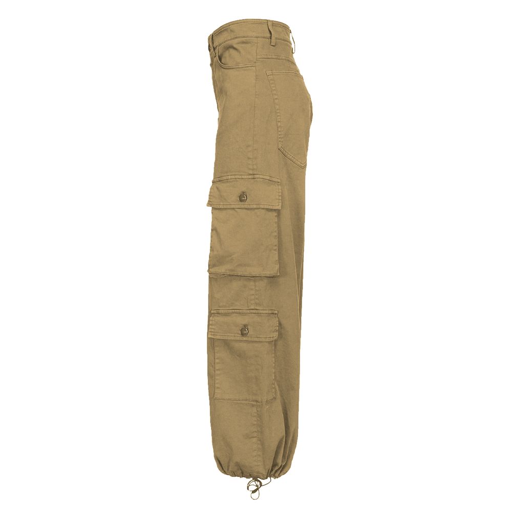 PINKO Beige Cotton Women Cargo Pant