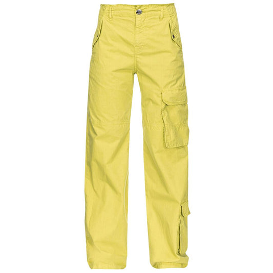 PINKO Green Cotton Women Cargo Pant