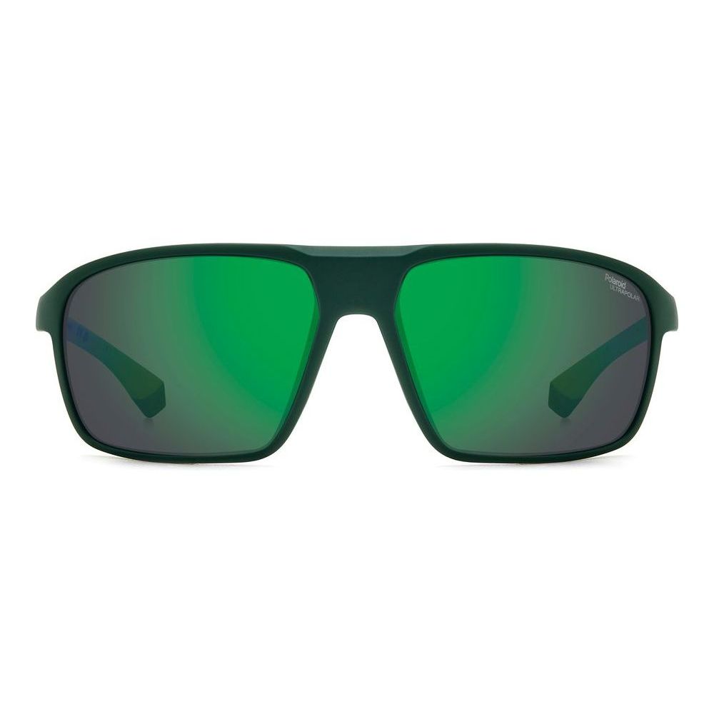 POLAROID MOD. PLD 7058_S sunglasses for gentlemen, made of durable polycarbonate, featuring stylish green lenses.